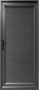 Aluminium Door Charcoal Horizontal Slats Right Hand Opening W900 X H2100MM