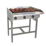 Gas Griller Anvil - 6 Burner Radiant -free Standing Chef& 039 S Depot