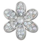 Silver Mnchrm Daisy 1 Jibbitz - Multi Osfa