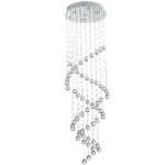 Stainless Steel Chandelier With Crystals Light Fitting