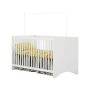 Linx Mia - Baby Crib - Gloss-white