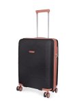 CELLINI Monte Carlo Medium 4 Wheel Trolley Case Black