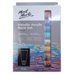 Acrylic Paint Set Metallic 8 Piece