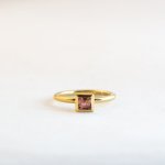 Square Small - Pink Tourmaline - Small