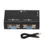 Vga Splitter 1 In 2 Out 250MHZ USB Powered 1920X1440 1080P Video Splitter