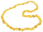 Baltic Amber Adult Necklace - Lemon