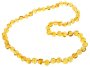 Baltic Amber Adult Necklace - Lemon