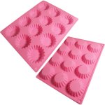 Silicone Muffin Pan 12 Cavity Pink