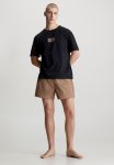 Calvin Klein S S Boxer Set - Black Top Caribou Bottom