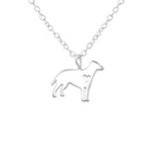 C444-C32225 - 925 Sterling Silver Dog Necklace
