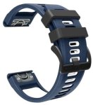 Quick Release Two-tone Strap For Garmin Fenix 7X 6X 5X 26 Mm Rubber Watch Strap