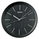 Seiko Black Wooden Wall Clock - QXA853KN