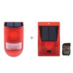 Solar Motion Detector Alarm 3 X Units And 1 X Unit With Remote
