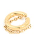 Goldair Gold Plated Single Chain Ear Cuff