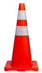 Cone Flexi Dayglo Orange 450MM