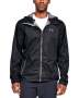 Men's Ua Forefront Rain Jacket - Black / / Steel / XXL