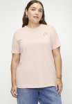 Calvin Klein Plus Embroidered Ck Regular Tee - Peach Whip