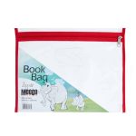Zip Book A4 Clear Red Meeco