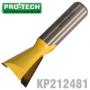 PRO-TECH Dovetail Bit 7/8' 22.22mm X 1/2' 1/2' Shank