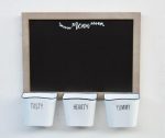 Menu Blackboard With 3 Pails – 47X51CM