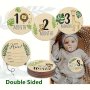 7pcs Baby Wooden Monthly Milestone Cards With Announcement Sign Pregnancy And Baby Shower Gifts For Boys And Girls Newborn Photography Props Christmas Halloween Thanksgiving Gift