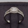 9CT White Gold Dress Ring