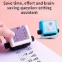 Easy-to-use Math Homework Stamp - 100 Classic Exercises For Quick Fill-in-the-blank Solutions