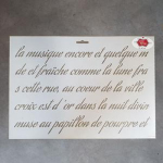 La Musique Script Stencil - Mb Pine