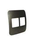 Two Double Module Cover Plate - Bronze - Buy Online At 7 Triple 7