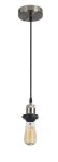 Pendant Satin Chrome With Clear Glass