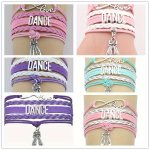 1PC Multi-layer Hand-woven Dance Letter Bracelet With Pendant Decor Jewelry Accessories