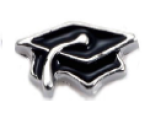 FLC158 - Graduation Cap Floating Locket Charm