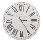 William Merchant Shabby Elegance 60CM Wall Clock – White & Black