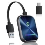Wireless Carplay Adapter 2024 Upgraded 2 In 1 Wireless Carplay & Android Auto Adapter Converts Factory Wired Carplay To Wireless