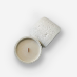 White Concrete Candle - Coconut & Lime