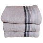 Royal Turkish Collection -450GSM -100% Cotton -bath Sheet -grey -pack Of 3