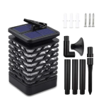 Ashcomonline Solar Powered Garden And Wall Light Solar Light Set
