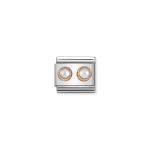 Composable Classic Link Symbol With White Pearls