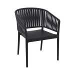 Portofino Polypropylene Armchair - Black And Olive