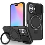 Slide Camera Lens Cover Shockproof Armor Case Compatible With Iphone 16