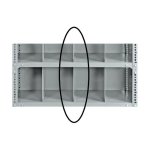 Bolted Shelving Steel Shelf Divider Uni-angle Galvanised 34.0 X 45.7 Cm