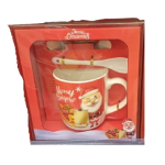 Ashcomonline Gift Cups With Ceramic Spoon Pottery Coffee Mug