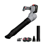 Cordless Leaf Blower 5-SPEED 28000 Rpm With Air Duct 2 Batteries & Charger