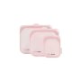 Castalware - Reusable Silicone Food Storage Container Microwave And Dishwasher Safe Leak-free Sandwich Pink