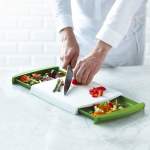 Smartware Chop N Place Cutting Board With Removable Drawers Finally An All-in-one Cutting Board Designed With You In Mind - Smar