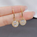 Glamorous Round Earrings - Perfect For Parties Weddings Banquets & Birthdays Christmas Halloween Gift