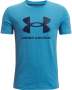 Boys' Ua Sportstyle Logo Short Sleeve - Radar Blue / Yxs