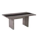Smte Modern Wooden Dining Room Table Grey With Keychain