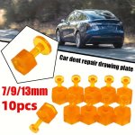 10PCS S m l Three Size Glue Tabs Dent Removal Tools Pdr Orange Tabs Auto Paintless Dent Repair Maintenance Tool