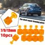 10pcs S/m/l Three Size Glue Tabs Dent Removal Tools PDR Orange Tabs Auto Paintless Dent Repair Maintenance Tool